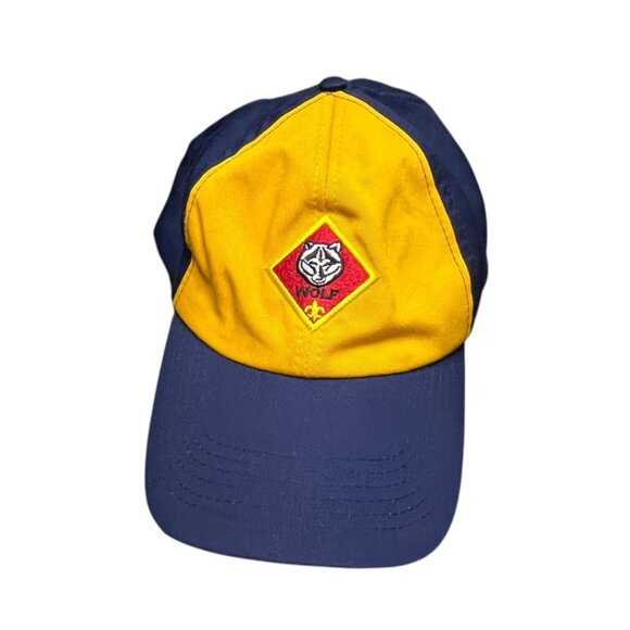 BSA Cub Scout Wolf Rank Uniform Cap Hat M/L Twill Adjustable - Picture 1 of 9